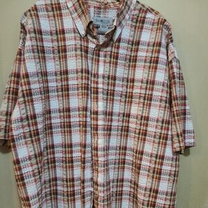 Stripe Short Sleeve Men Shirt